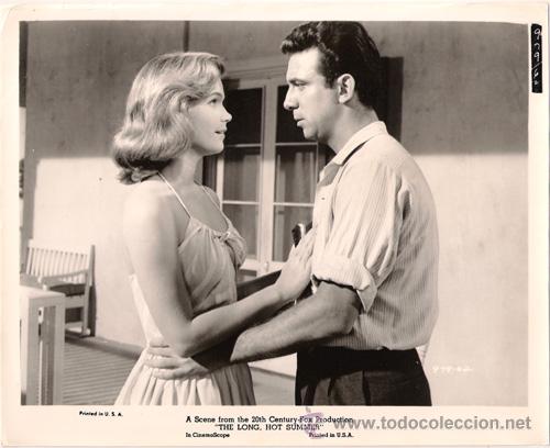 Kino: FCJ 12585D ANTHONY FRANCIOSA LEE REMICK EL LARGO Y CALIDO VERANO FOTO B/N ORIGINAL AMERICANA