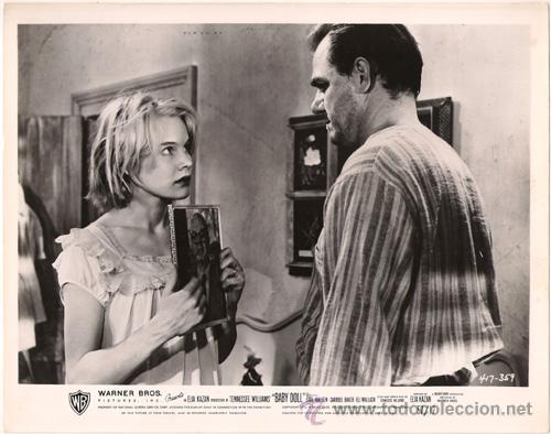 Kino: FCJ 13868D CARROLL BAKER KARL MALDEN BABY DOLL FOTO B/N ORIGINAL AMERICANA