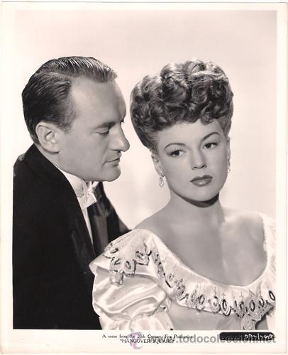 Kino: FCJ 13250D GEORGE SANDERS FAYE MARLOWE CONCIERTO MACABRO FOTO B/N ORIGINAL AMERICANA