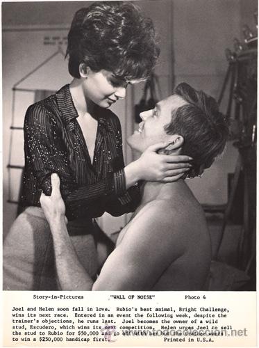 Kino: FCJ 13863D TY HARDIN SUZANNE PLESHETTE WALL OF NOISE FOTO B/N ORIGINAL AMERICANA