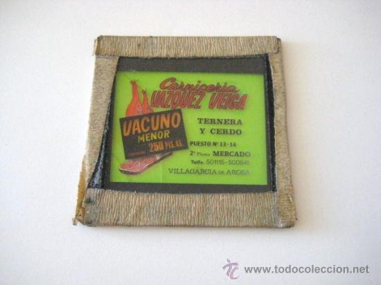 Cine: DIAPOSITIVAS QUE SE PONIAN EN LOS CINES PARA PUBLICIDAD. A&Ntilde;OS 60. CARNICERIA . ENVIO GRATIS&iexcl;&iexcl;&iexcl;