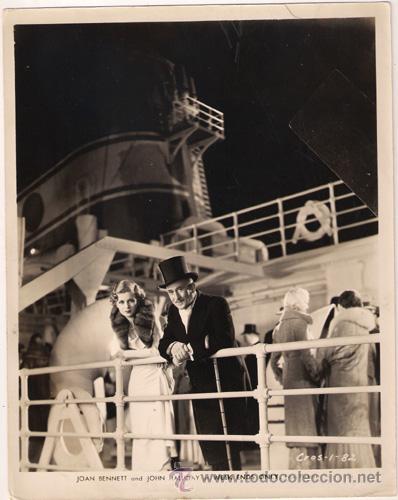 Cin&eacute;ma: FCJ 13861D JOAN BENNETT JOHN HALLIDAY ENTRE DOS FUEGOS FOTO B/N ORIGINAL AMERICANA
