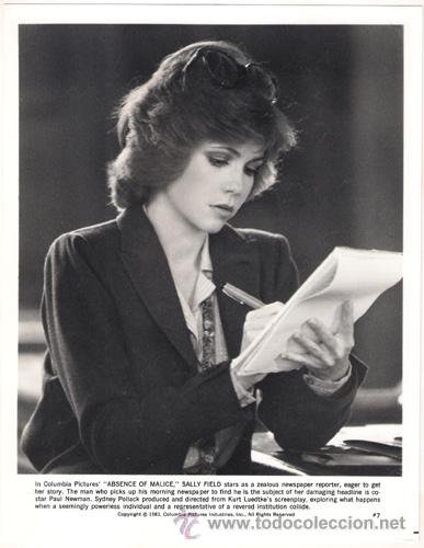 Kino: FCJ 6029 SALLY FIELD AUSENCIA DE MALICIA FOTO B/N ORIGINAL AMERICANA