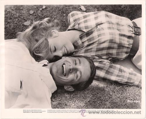 Kino: FCJ 12870D ANTHONY PERKINS JANE FONDA ME CASARE CONTIGO FOTO B/N ORIGINAL AMERICANA