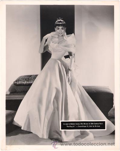 Kino: FCJ 11874d RITA MORENO EL REY YO FOTO B/N ORIGINAL AMERICANA