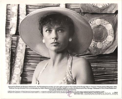 Kino: FCJ 6120 JACQUELINE BISSET INCHON FOTO B/N ORIGINAL AMERICANA