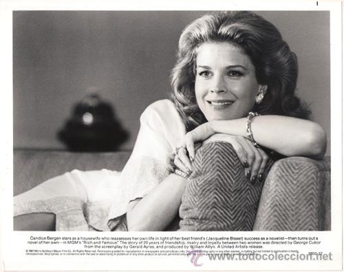 Kino: FCJ 6132 CANDICE BERGEN RICAS Y FAMOSAS FOTO B/N ORIGINAL AMERICANA