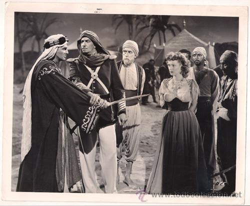 Cine: FCJ 10930d MAUREEN O'HARA VINCENT PRICE BAGDAD FOTO B/N ORIGINAL AMERICANA