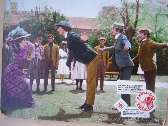 Cine: hello dolly barbra streisand  - 1 fotocromo de carton original estreno