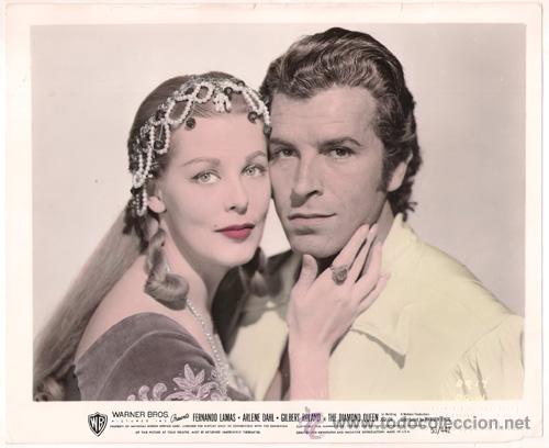 Cinema: FCJ 12994D FERNANDO LAMAS ARLENE DAHL THE DIAMOND QUEEN FOTO ORIGINAL COLOREADA AMERICANA