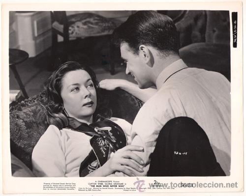 Kino: FCJ 6308 CLIFTON WEBB GLORIA GRAHAME EL HOMBRE QUE NUNCA EXISTIO FOTO ORIGINAL B/N AMERICANA