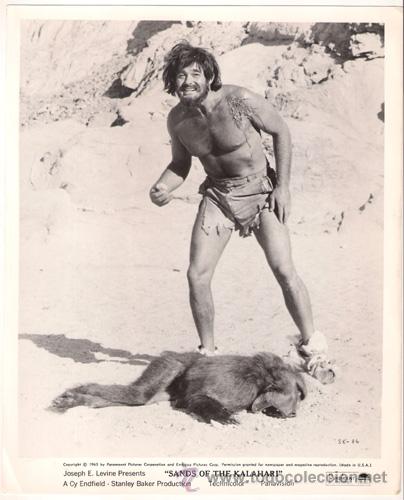Cin&eacute;ma: FCJ 6344 STUART WHITMAN LAS ARENAS DE KALAHARI FOTO ORIGINAL B/N AMERICANA
