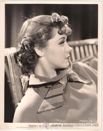 Cin&eacute;ma: FCJ 12987D MARSHA HUNT FOTO ORIGINAL B/N AMERICANA