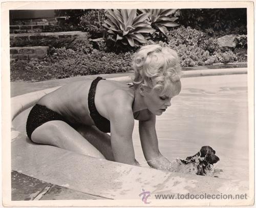 Kino: FCJ 6419 ELKE SOMMER EL PREMIO FOTO B/N ORIGINAL AMERICANA