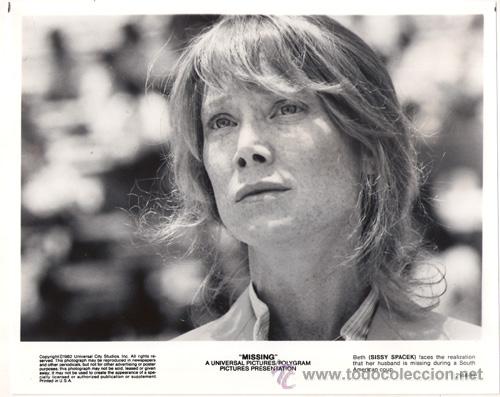 Kino: FCJ 6515 SISSY SPACEK DESAPARECIDO FOTO B/N ORIGINAL AMERICANA
