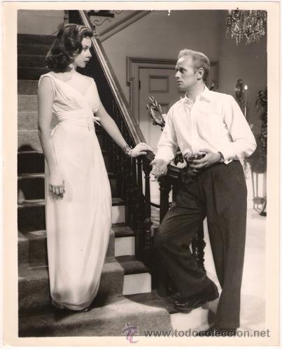 Kino: FCJ 12850D GLORIA GRAHAME RICHARD WIDMARK FOTO B/N ORIGINAL AMERICANA