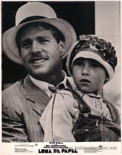 Cin&eacute;ma: FCJ 6567 RYAN O'NEAL TATUM O'NEAL LUNA DE PAPEL FOTO B/N ORIGINAL ESPA&Ntilde;OLA