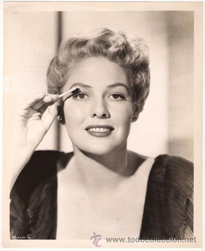 Kino: FCJ 13230D JANIS CARTER MAKE-UP FOTO B/N ORIGINAL AMERICANA