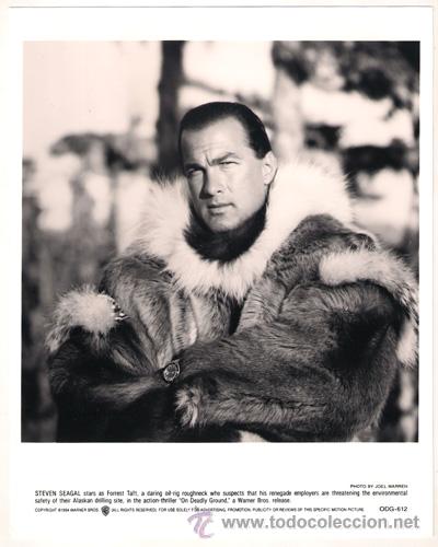 Kino: FCJ 6622 STEVEN SEAGAL EN TIERRA PELIGROSA FOTO B/N ORIGINAL AMERICANA