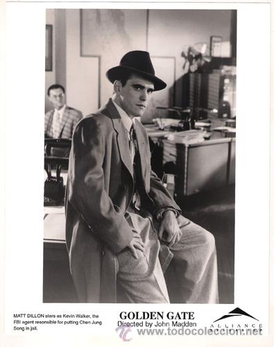 Kino: FCJ 6625 MATT DILLON GOLDEN GATE FOTO B/N ORIGINAL AMERICANA