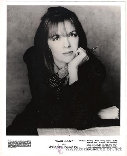 Kino: FCJ 6628 DIANE KEATON BABY TU VALES MUCHO FOTO B/N ORIGINAL AMERICANA