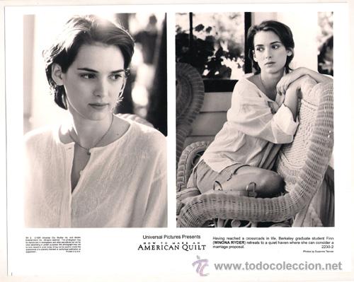 Kino: FCJ 6662 WINONA RYDER DONDE RESIDE EL AMOR FOTO B/N ORIGINAL AMERICANA