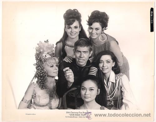Cin&eacute;ma: FCJ 6678 JAMES COBURN FLINT AGENTE SECRETO FOTO B/N ORIGINAL AMERICANA