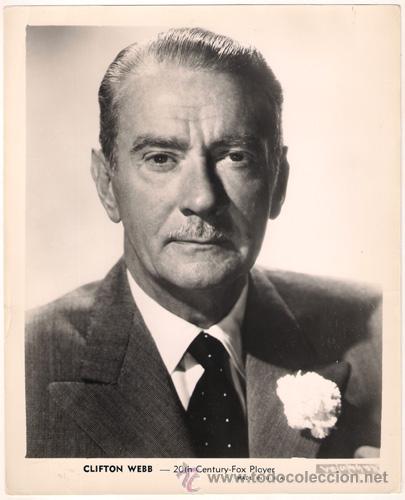 Kino: FCJ 12838D CLIFTON WEBB FOTO B/N ORIGINAL AMERICANA