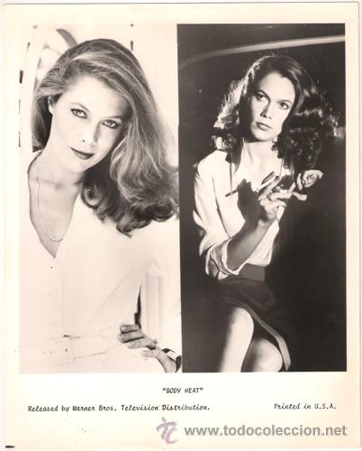 Kino: FCJ 6704 KATHLEEN TURNER FUEGO EN EL CUERPO FOTO B/N ORIGINAL AMERICANA