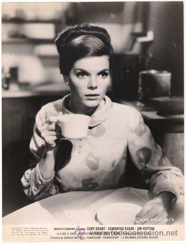 Kino: FCJ 13830D SAMANTHA EGGAR APARTAMENTO PARA TRES FOTO B/N ORIGINAL AMERICANA