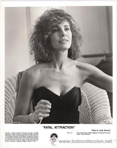 Cinema: FCJ 6756 ANNE ARCHER  ATRACCION FATAL  FOTO B/N ORIGINAL AMERICANA