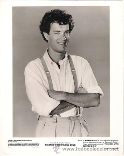 Kino: FCJ 6769 TOM HANKS EL HOMBRE CON UN ZAPATO ROJO FOTO B/N ORIGINAL AMERICANA