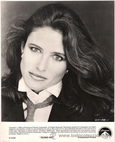 Kino: FCJ 6778 MIMI ROGERS PISA A FONDO FOTO B/N ORIGINAL AMERICANA
