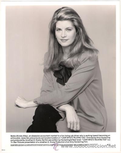 Cin&eacute;ma: FCJ 6820 KIRSTIE ALLEY MIRA QUIEN HABLA TAMBIEN FOTO B/N ORIGINAL AMERICANA