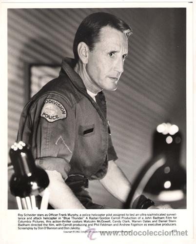 Kino: FCJ 6876 ROY SCHEIDER EL TRUENO AZUL FOTO B/N ORIGINAL AMERICANA