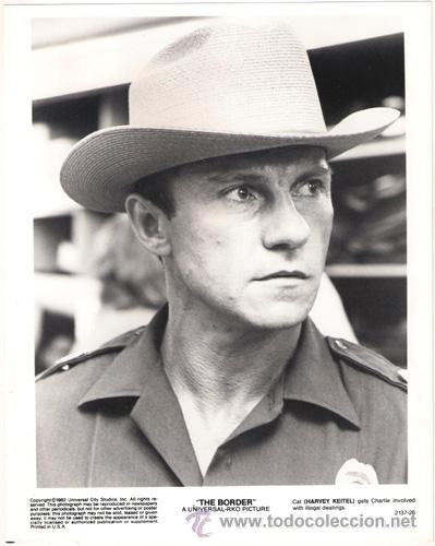 Kino: FCJ 6891 HARVEY KEITEL LA FRONTERA FOTO B/N ORIGINAL AMERICANA