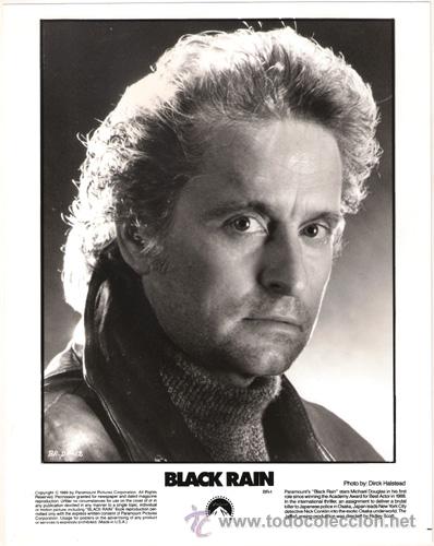Kino: FCJ 6896 MICHAEL DOUGLAS BLACK RAIN FOTO B/N ORIGINAL AMERICANA