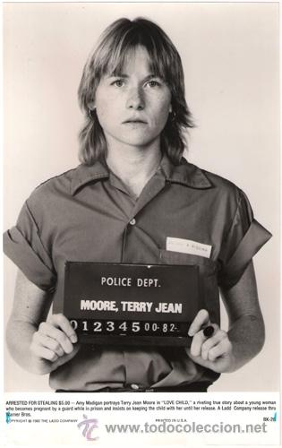 Kino: FCJ 6909 AMY MADIGAN LOVE CHILD FOTO B/N ORIGINAL AMERICANA
