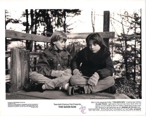 Cinema: FCJ 6917 MACAULAY CULKIN ELIJAH WOOD EL BUEN HIJO FOTO B/N ORIGINAL AMERICANA