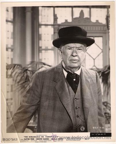 Kino: FCJ 12813D CHARLES COBURN THE REMARKABLE MR PENNYPACKER FOTO B/N ORIGINAL AMERICANA