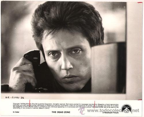 Kino: FCJ 6934 CHRISTOPHER WALKEN LA ZONA MUERTA FOTO B/N ORIGINAL AMERICANA