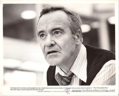 Kino: FCJ 6951 JACK LEMMON EL SINDROME DE CHINA FOTO B/N ORIGINAL AMERICANA