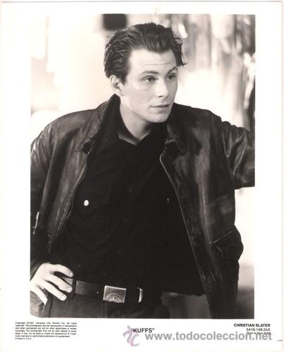Cin&eacute;ma: FCJ 6955 CHRISTIAN SLATER KUFFS POLI POR CASUALIDAD FOTO B/N ORIGINAL AMERICANA