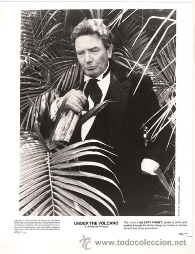 Kino: FCJ 7013 ALBERT FINNEY BAJO EL VOLCAN FOTO B/N ORIGINAL AMERICANA