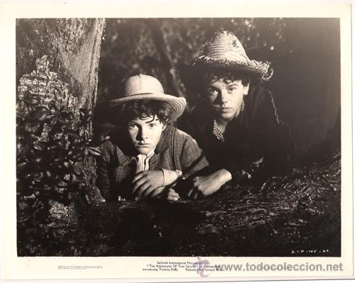 Cin&eacute;ma: FCJ 13210D TOMMY KELLY JACKIE MORAN LAS AVENTURAS DE TOM SAWYER FOTO B/N ORIGINAL AMERICANA