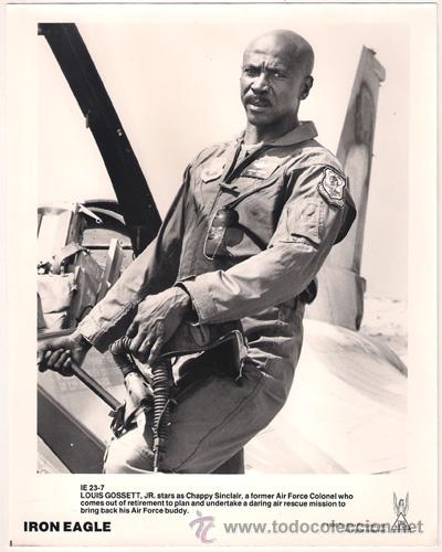 Kino: FCJ 7045 LOUIS GOSSETT JR AGUILA DE ACERO FOTO B/N ORIGINAL AMERICANA