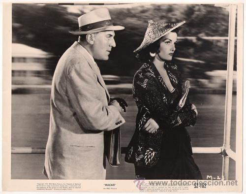 Kino: FCJ 7108 JANE RUSSELL WILLIAM BENDIX UNA AVENTURERA EN MACAO FOTO B/N ORIGINAL AMERICANA
