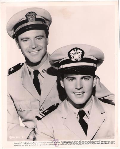 Cin&eacute;ma: FCJ 13206D JACK LEMMON RICKY NELSON COMANDO DEL PACIFICO FOTO B/N ORIGINAL AMERICANA