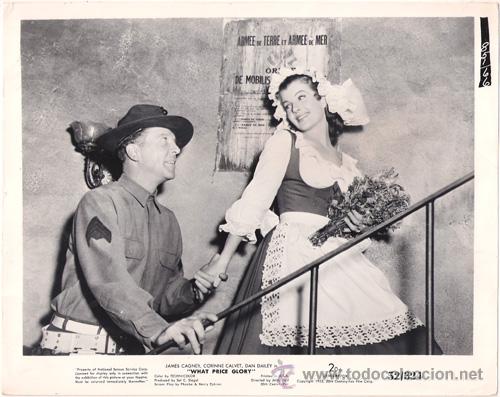 Kino: FCJ 7152 DAN DAILEY CORINNE CALVET WHAT PRICE GLORY FOTO B/N ORIGINAL AMERICANA