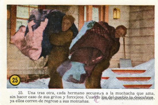Kino: CROMO PEL&Iacute;CULA SIETE NOVIAS PARA SIETE HERMANOS NR.25 COLECCI&Oacute;N FLORITA REVISTA PARA NI&Ntilde;AS A&Ntilde;OS 50